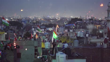 celebración del diwali en delhi