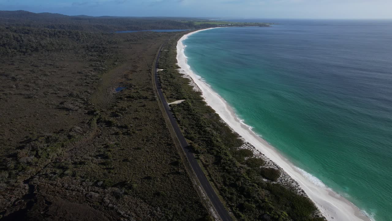 Taylors Beach Cove, Tasmania, Australia - Aerial Shot