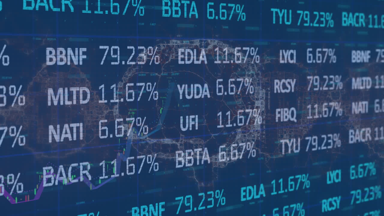 Animation of data processing over human brain