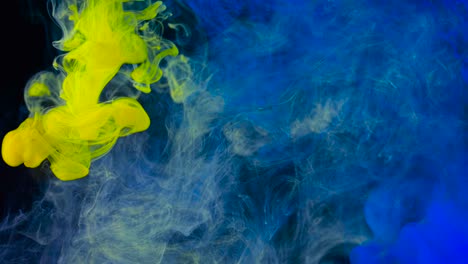 mezcla de tinta de colores abstractos