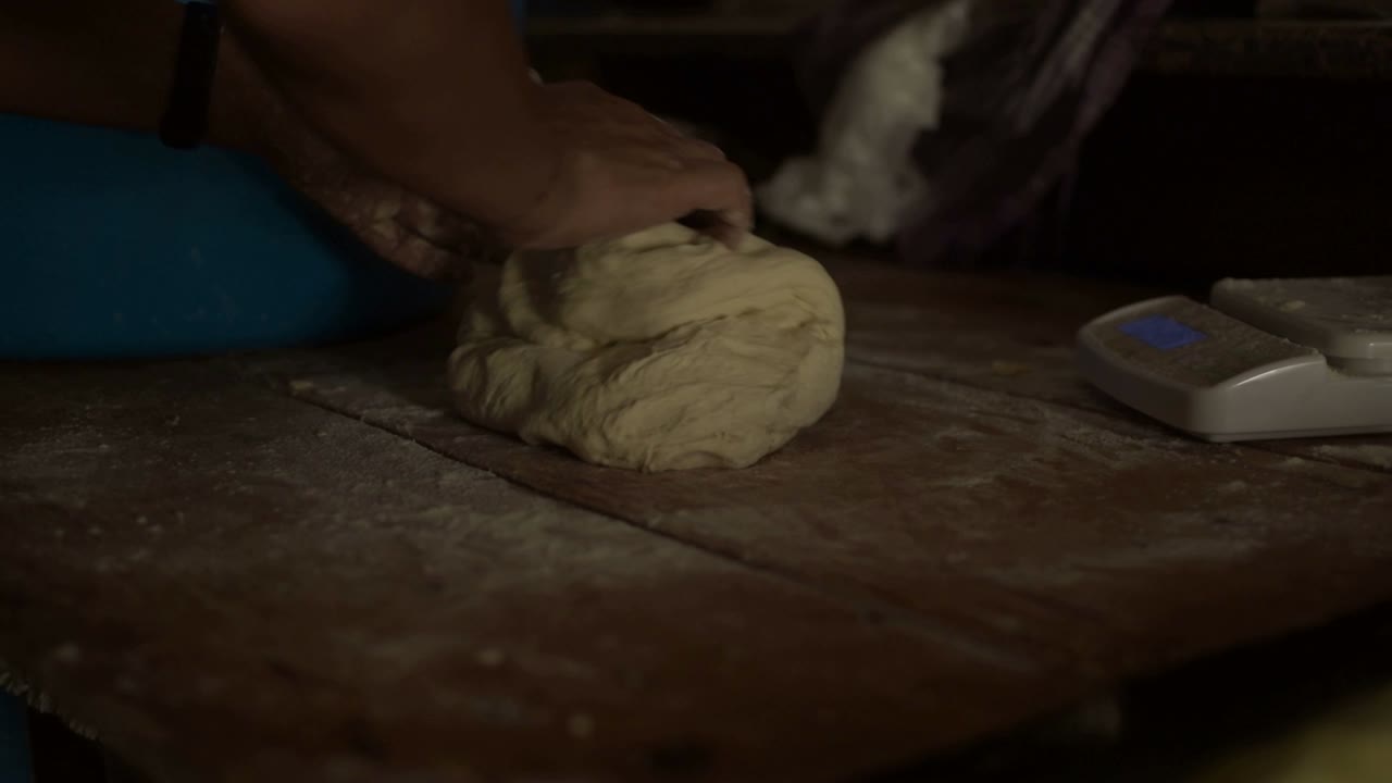 Making of the traditional Italian bread