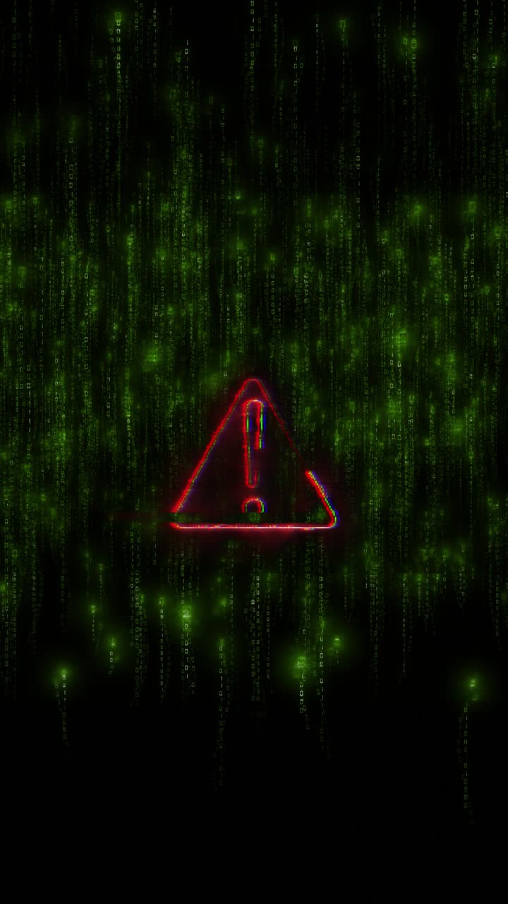 Glitch effect system error noise background error signal virus code software hack cyber security