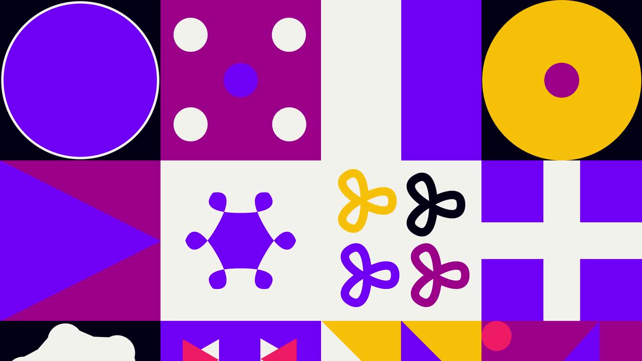 diseño geométrico fondo animado