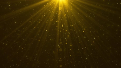 golden light particles background