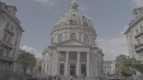 frederik's church in copenhagen denmark on a cloudy day log