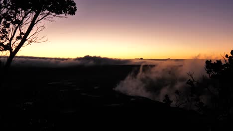 wind-blows-strong-as-clouds-slowly-roll-into-frame-during-sunset-golden-hour