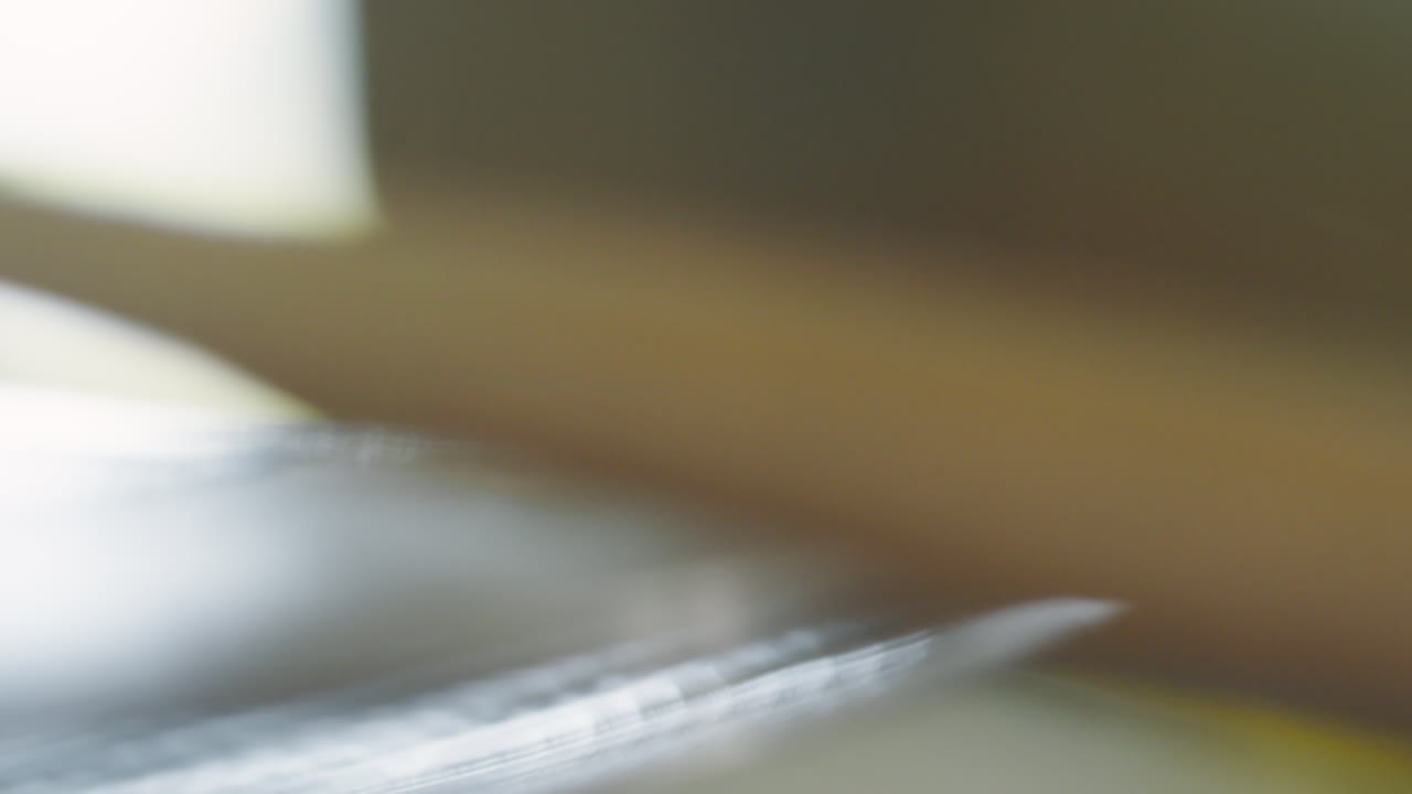 Abstract Close-up of a Metallic Edge