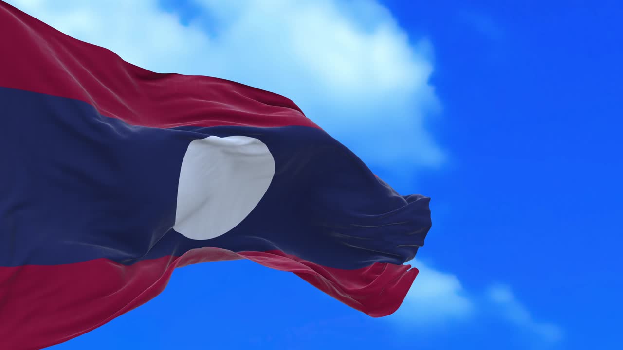 라오스 발의 끊임없는 루프.