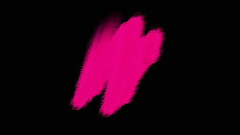 Splashing-pink-paint-brushes-on-black-gradient