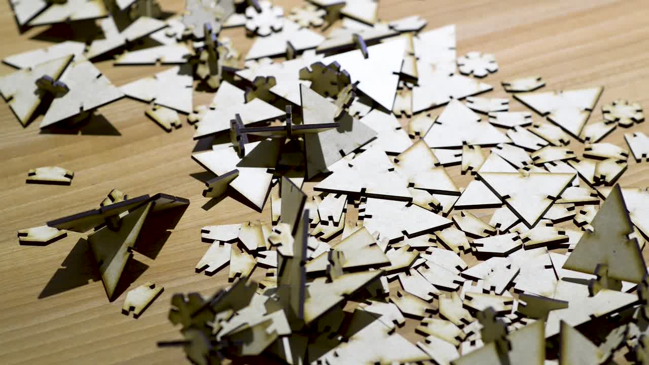 detalles de piezas de madera cortadas por laser cnc