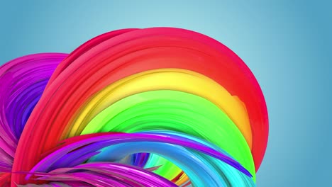 abstract seamless background with multicolored ribbons. rainbow stripes are moving in a circle and twisting. 39