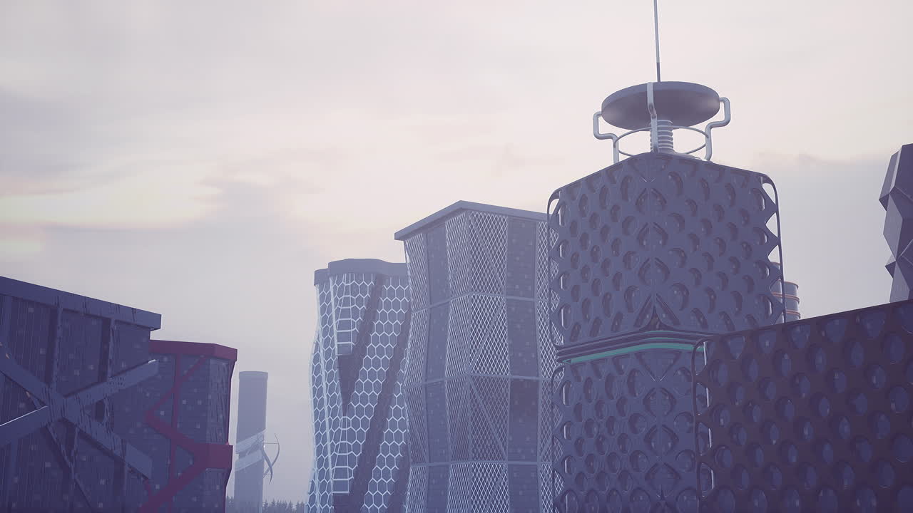 Tall building with weather vane