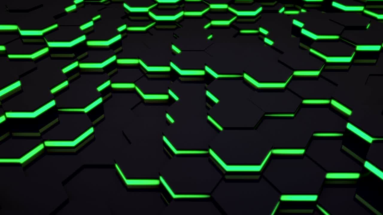 3D Loop Hexagonal Motion Graphic Background