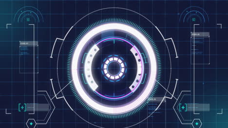 animation of data processing over scope scanning