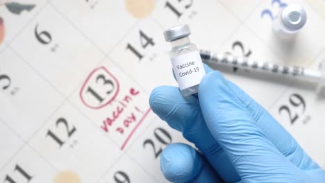 covid-19 vaccine appointment on calendar