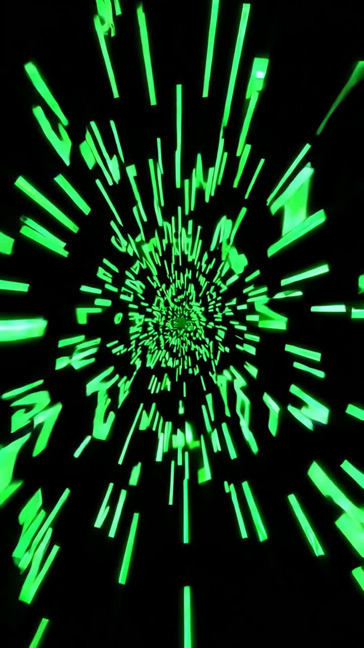 túnel espiral verde abstracto