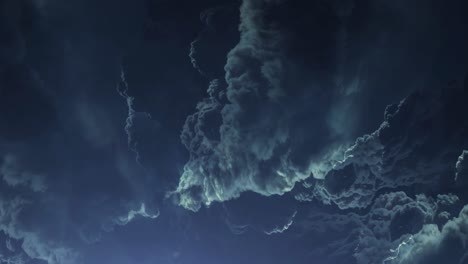 thunderstorm, a flash of lightning that strikes the dark clouds