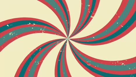 giratorio retro sunburst bucle sin costuras. fondo vintage grunge. 4k