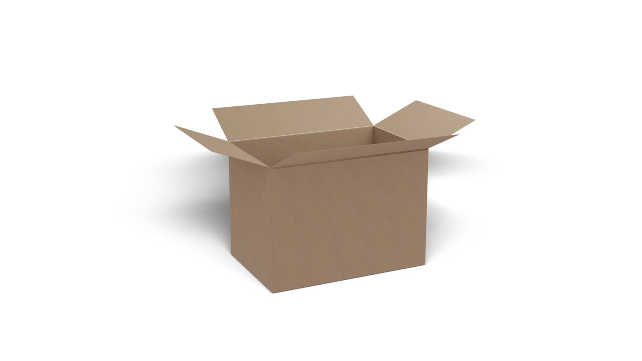 갈색 카드보드 상자 빨리  ⁇ 으로 이동하고  ⁇  배경에 열기