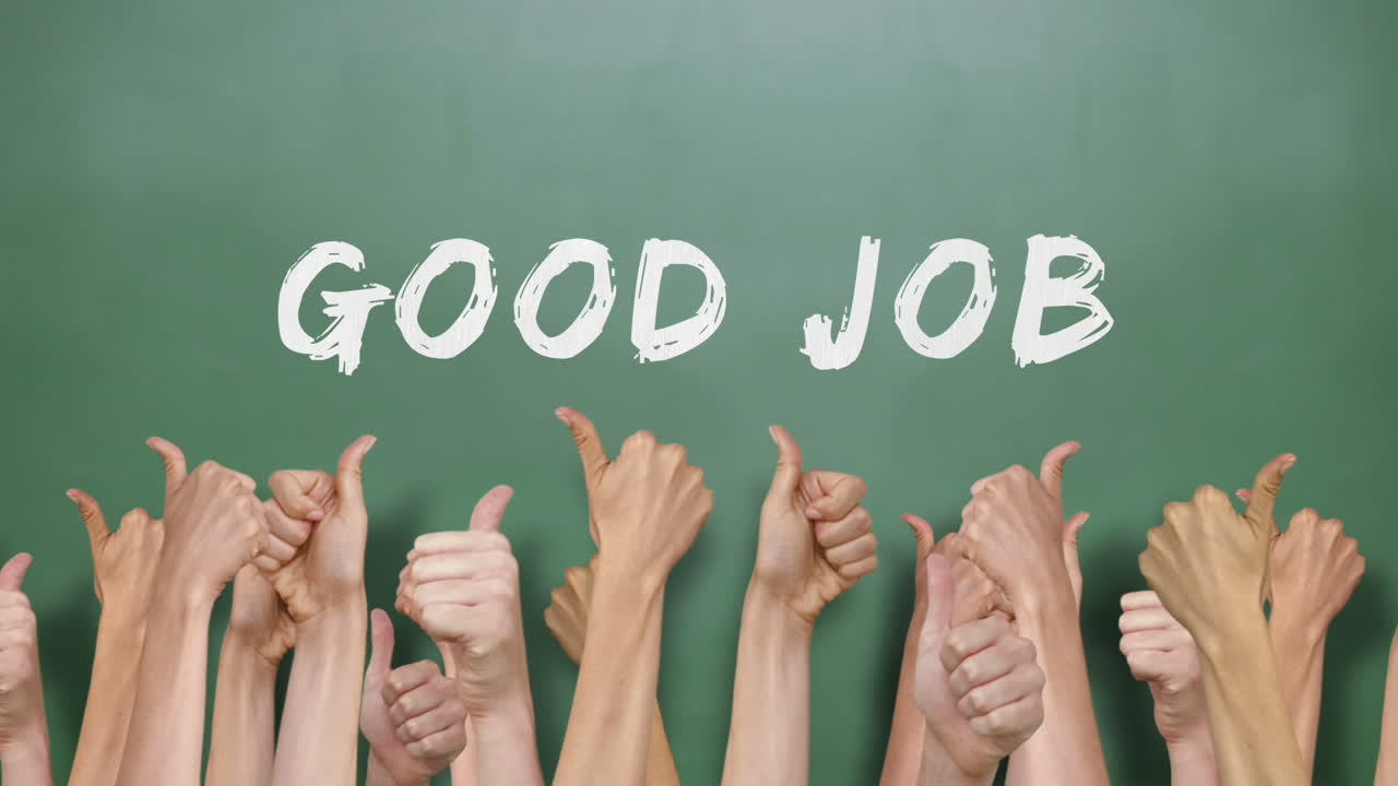 Good job with many thumbs up