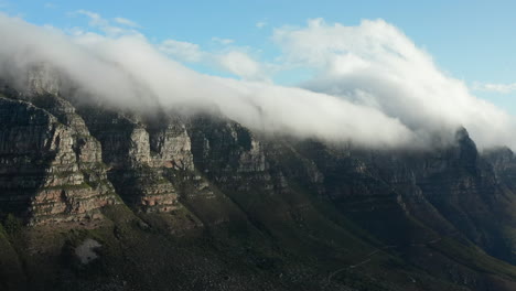 aerial: 12 apostles sunset cape town