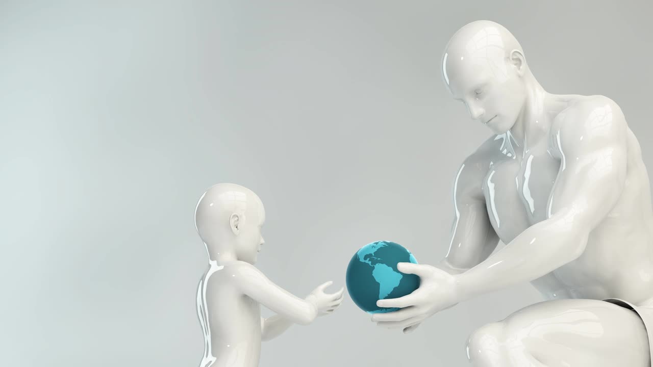 Cha trao thế giới cho con như một khái niệm nuôi dạy con cái