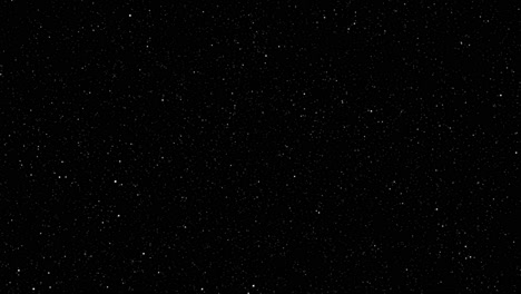 Animación-De-Estrellas-Nocturnas-Sobre-Fondo-Negro,-Movimiento-De-Viaje-Espacial