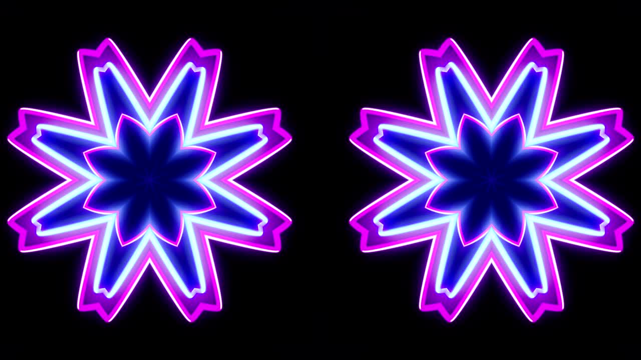 patrón de caleidoscopio hipnótico animación sin costuras