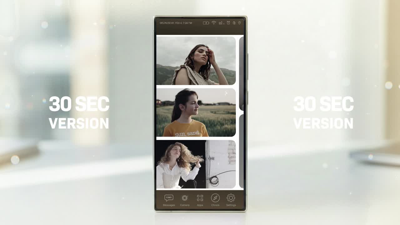 Dynamic Fashion Showcase on a Smartphone Screen