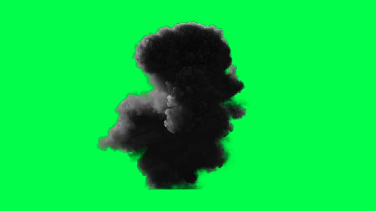 efecto de pantalla verde de explosión