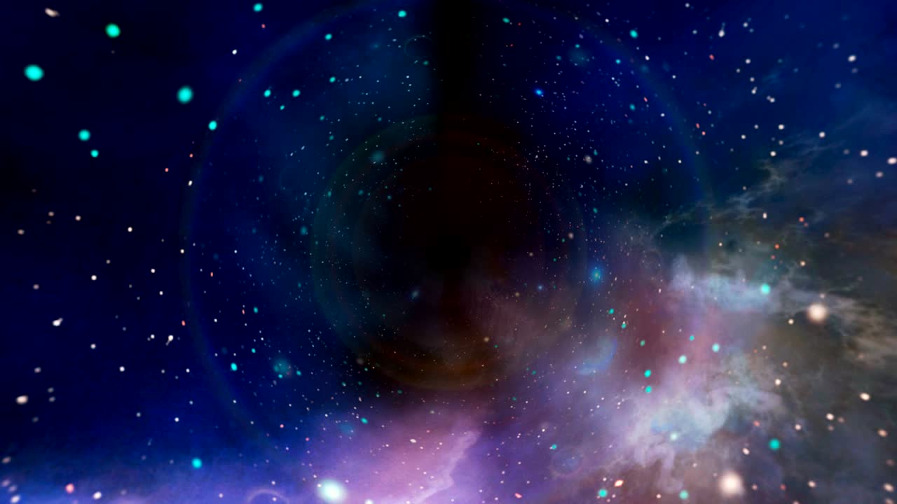 Space tunnel, fly through bright nebula. http://chamorrobible.org/gpw/gpw-20061021.htm