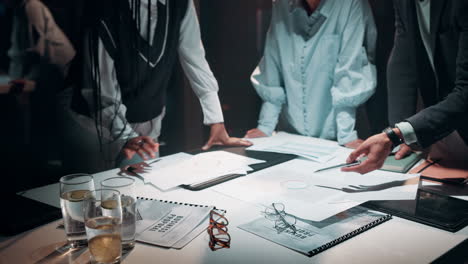 business meeting with proposal review