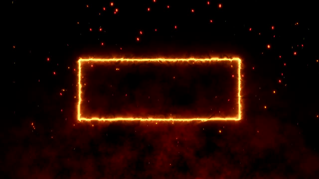 어두운 배경과 은 열 배경에 복사 공간을 가진 4k 화염 반이는 프레임 모션 그래픽 및 애니메이션 벽지.