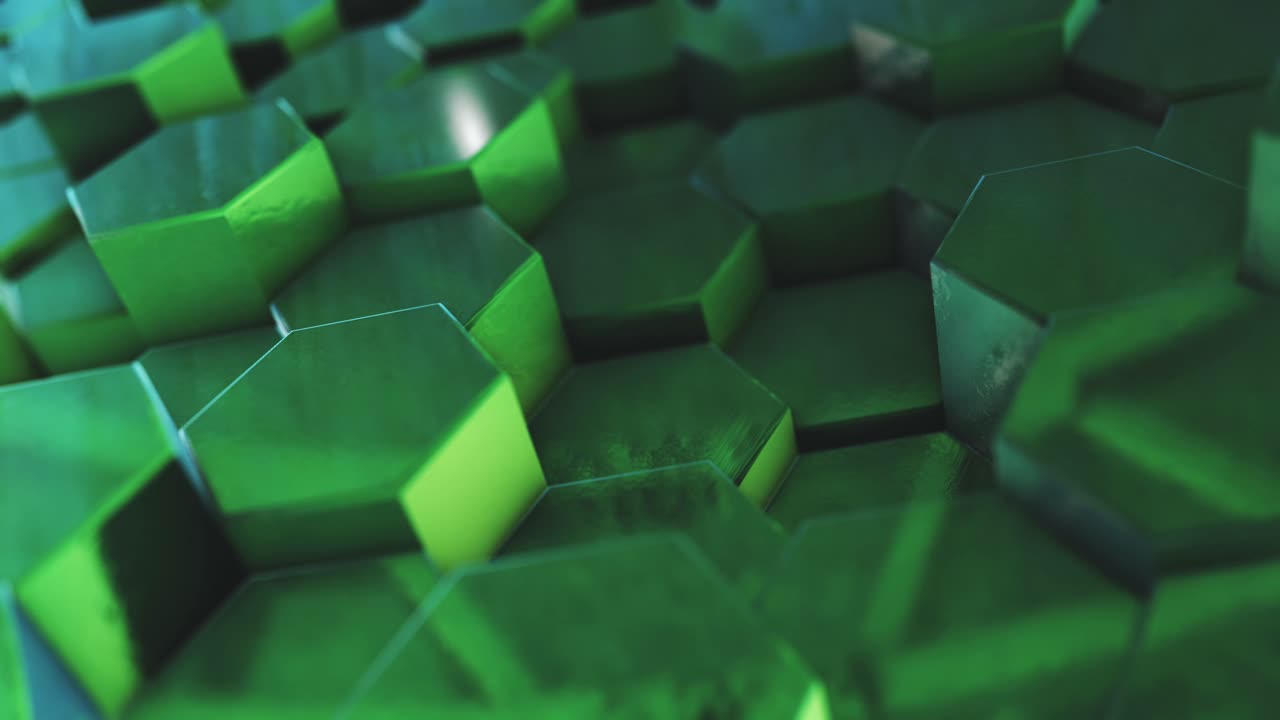 patrón hexagonal verde abstracto