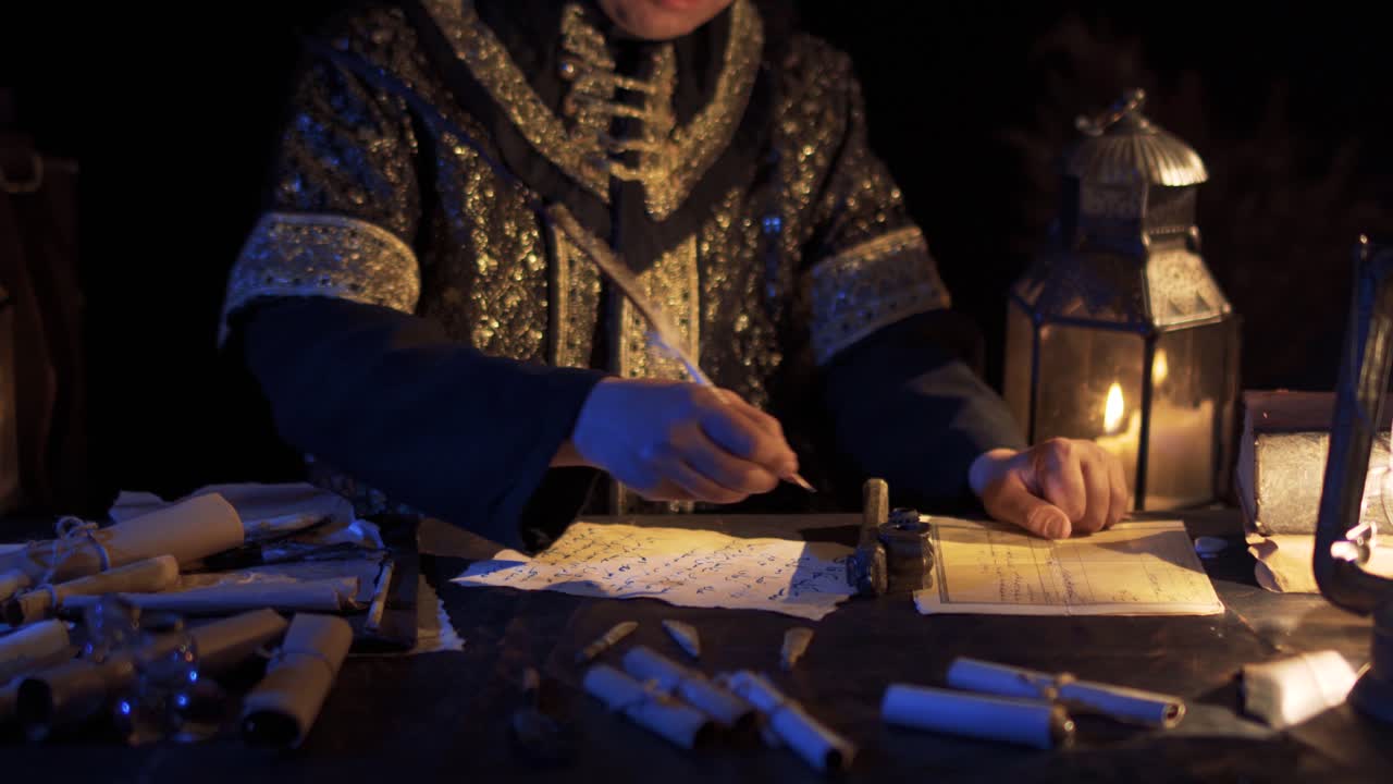 고대 시대에 편지를 썼던 사람.