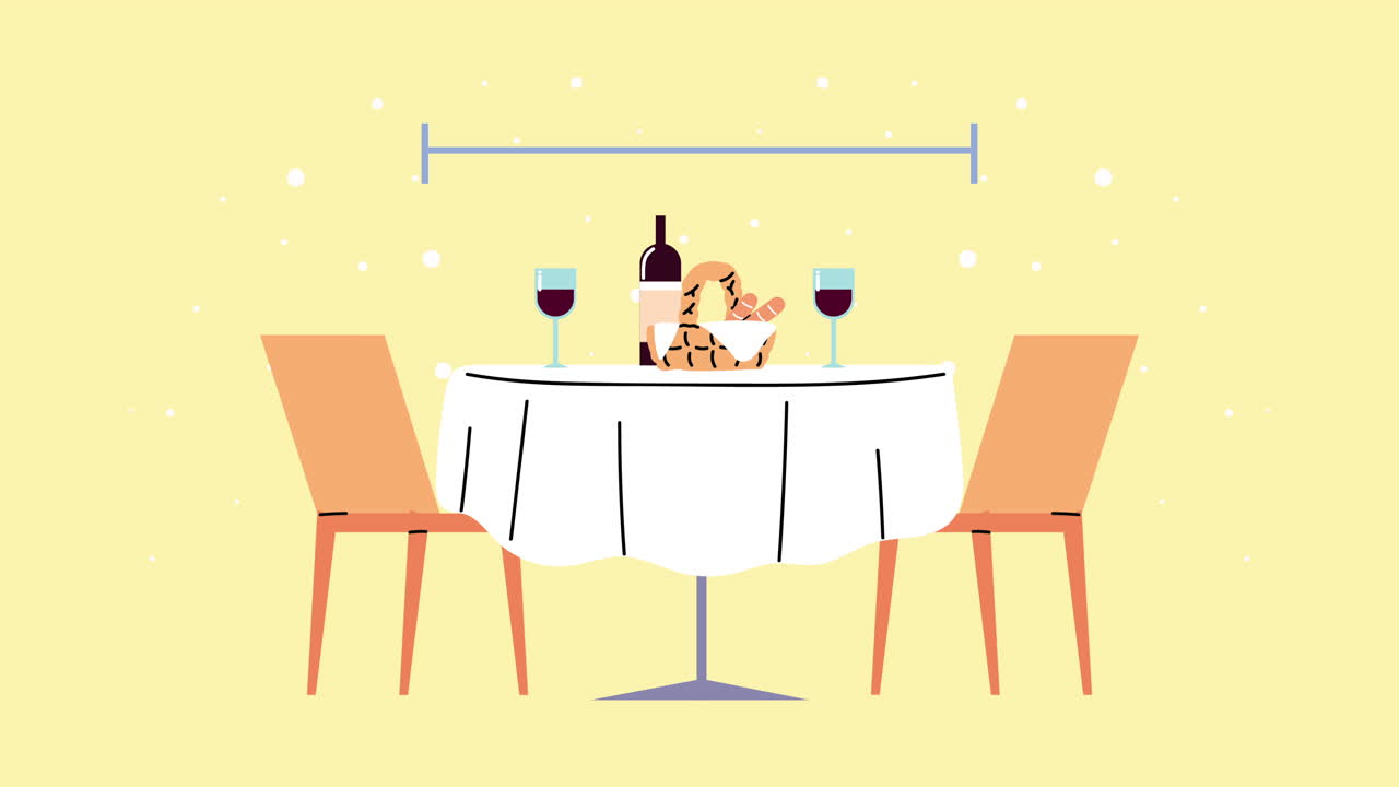 식당에서 사회적 거리를 지키는 생물 안전 프로토콜