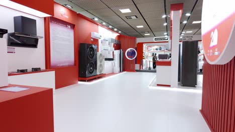 konwin pavilion at ifa berlin with walls full of air conditioners ready for the demo