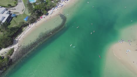 Tallebudgera---Gold-Coast-Queensland---Australia---Aerial-Reveal-Shot---Panning