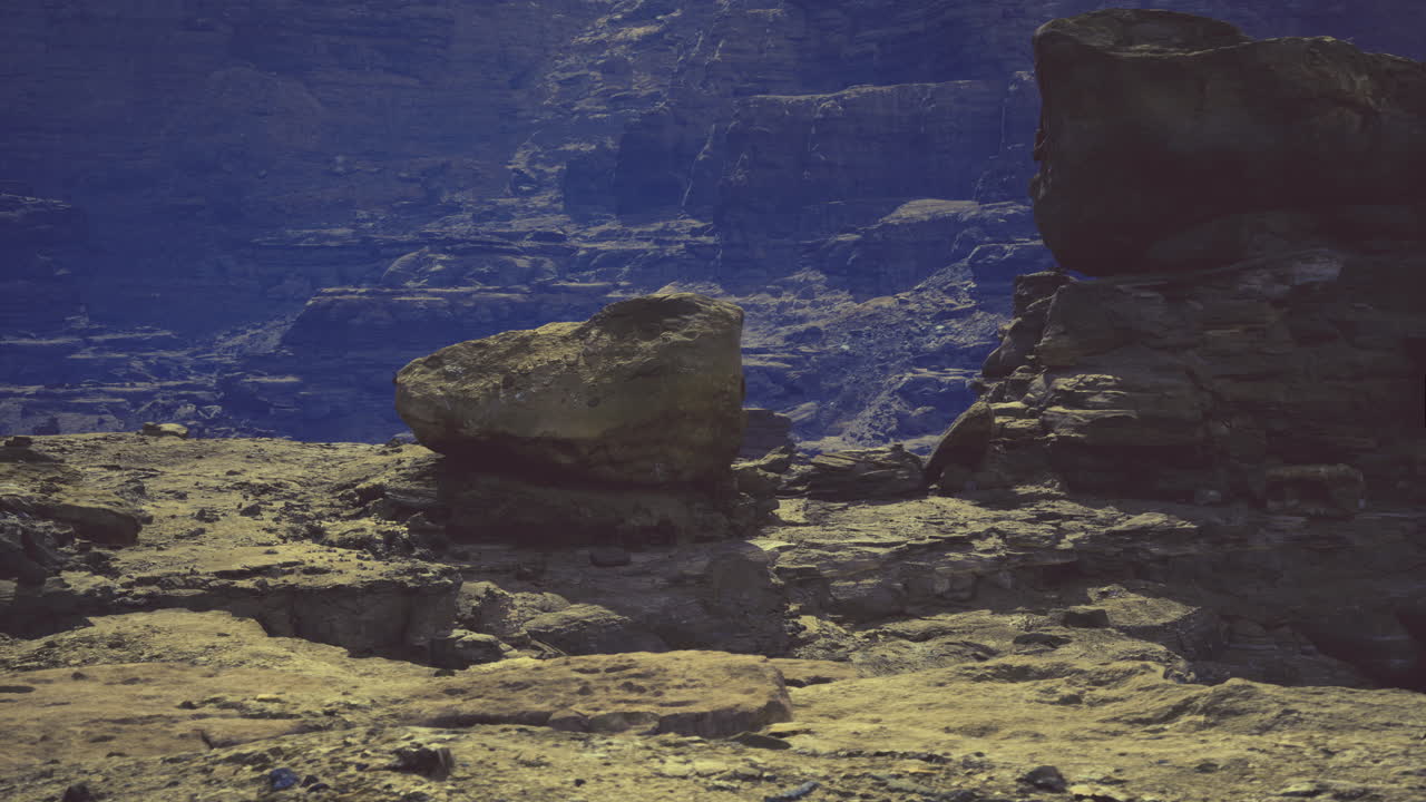 Canyon exploration at sunrise with dramatic rock formations