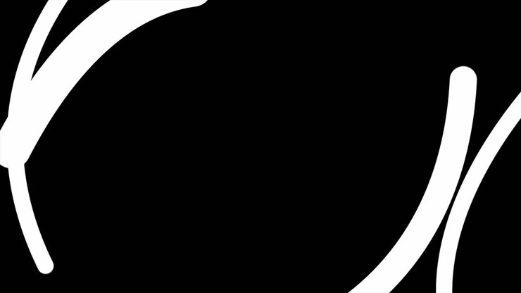 Abstract Linee bianche su sfondo nero
