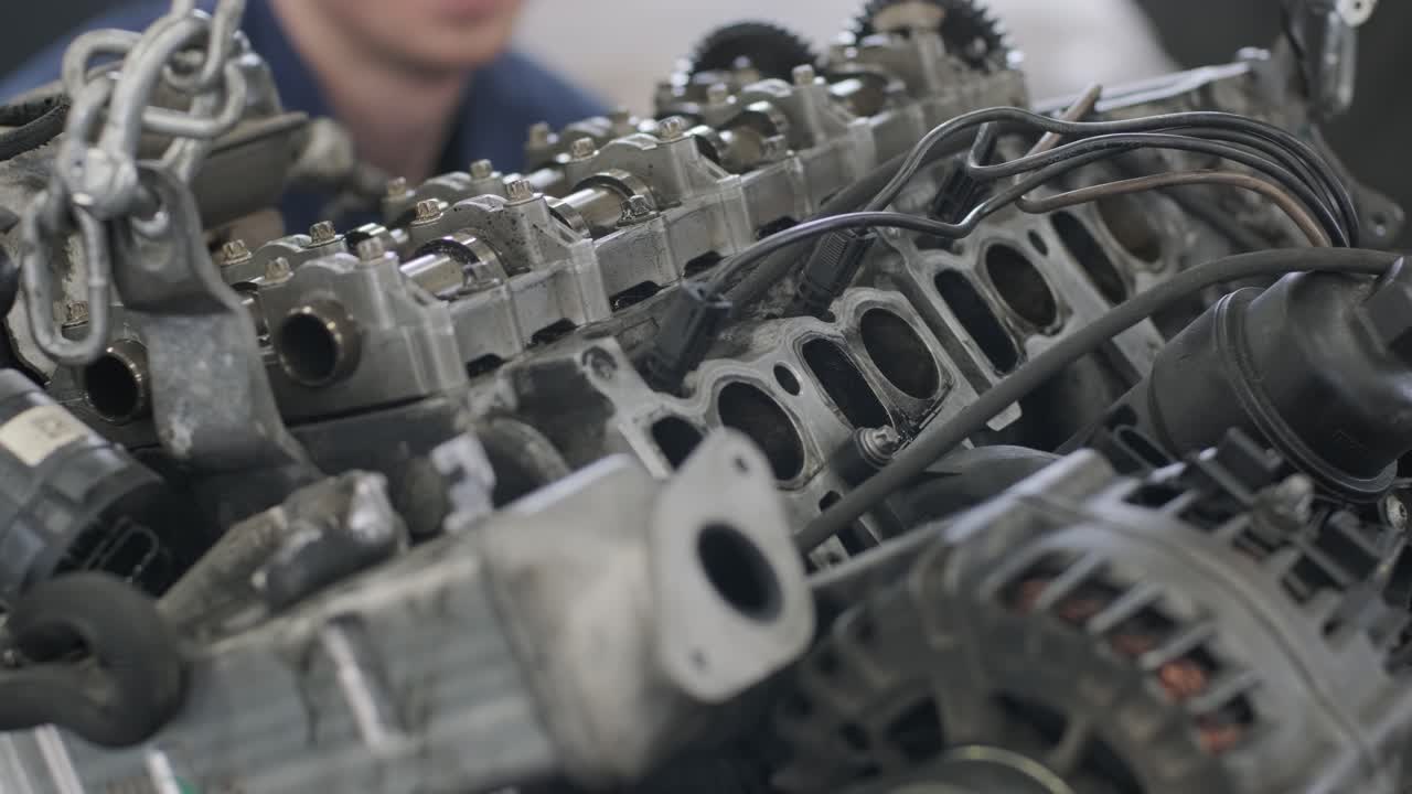 Car Engine Repair in Progress