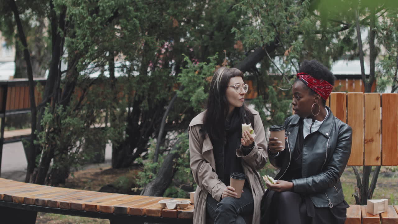 Female Couple Having Date in Park