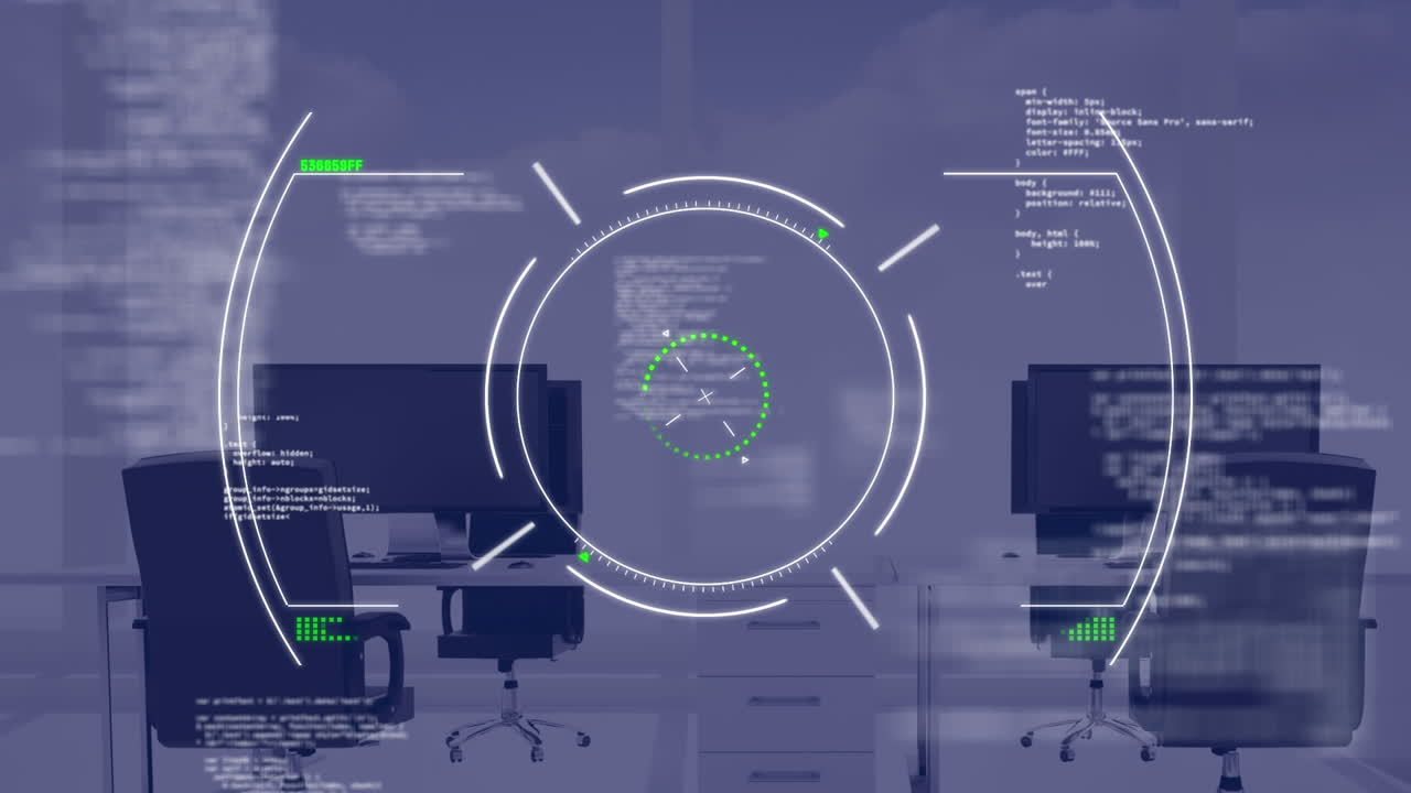 범위 스캔 및 데이터 처리가 빈 사무실에 대해