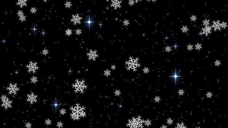 Animation of winter scenery