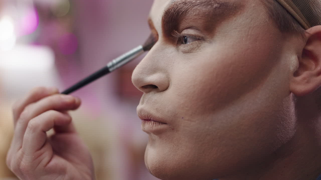 Applying Drag Queen Makeup