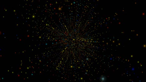 partículas abstractas galaxias estrellas