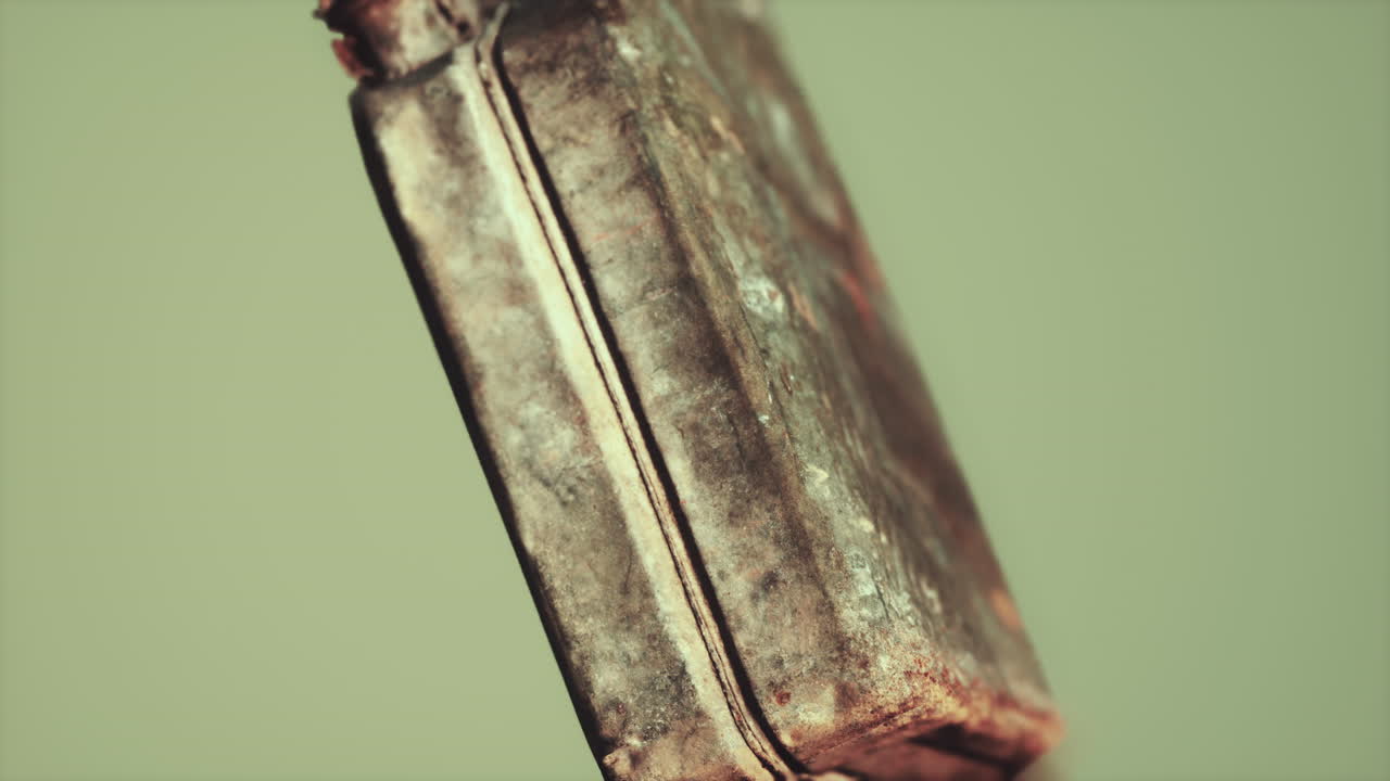 빈티지 군대 얼룩진 연료 제리칸