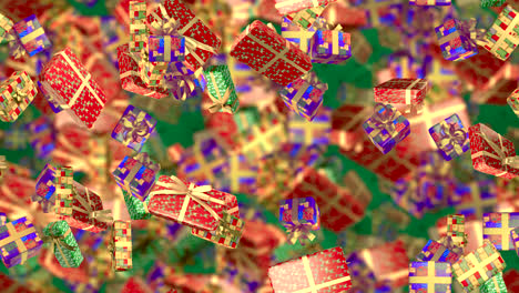 christmas presents loop tile swirl background