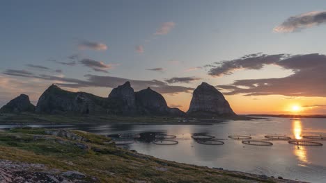Sunset-sea-rocks-landscape-Traena-islands-in-Norway-travel-destinations-beauty-in-nature-Helgeland-evening-scenery