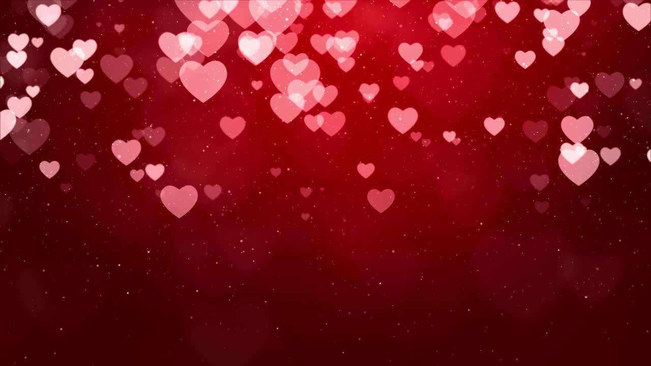 Falling Hearts Background